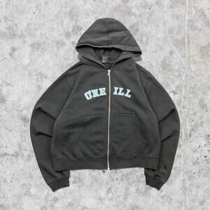 2000's Women's O'Neill Spellout Zip Up Hoodie